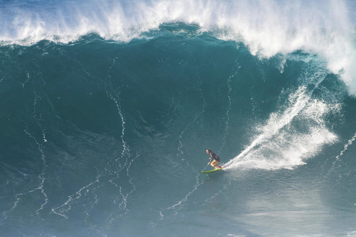 Paige Alms at Jaws
