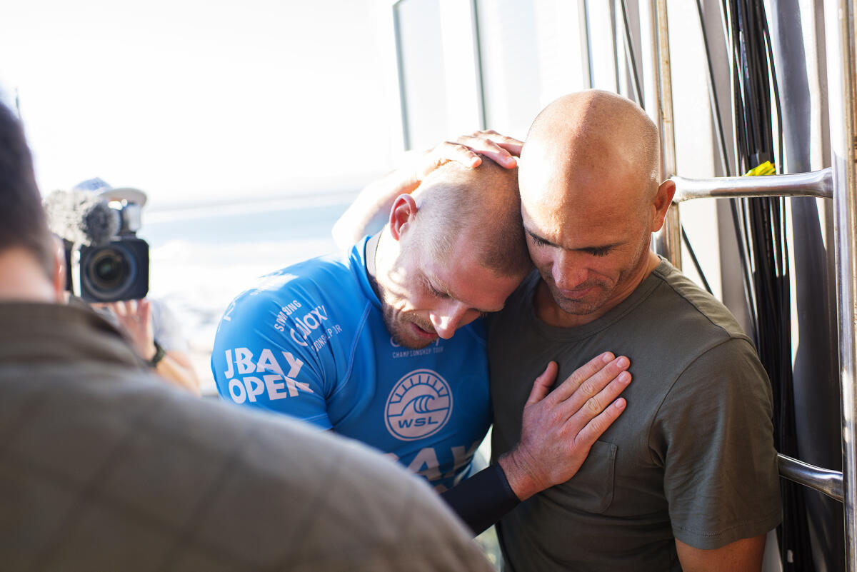 Mick Fanning and Kelly Slater