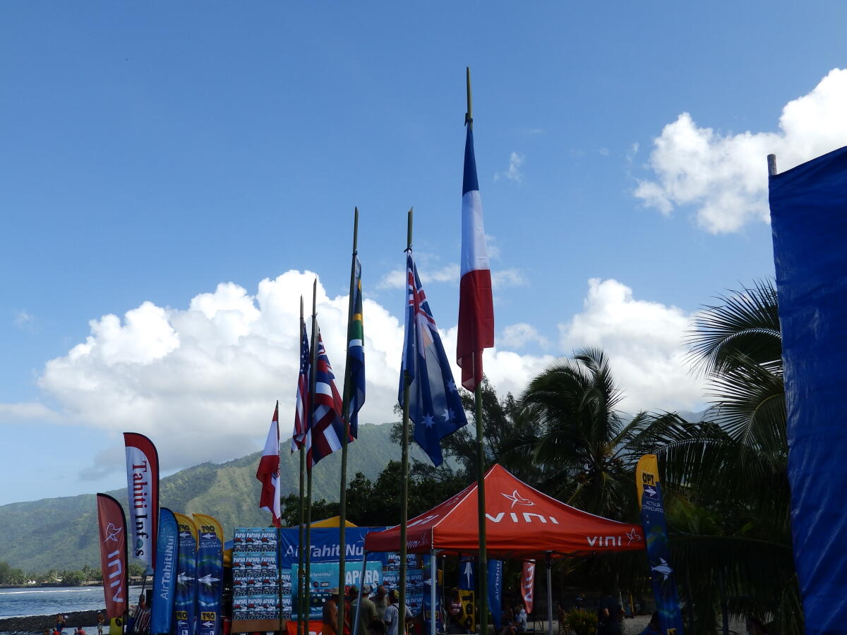 Papara ceremony flags