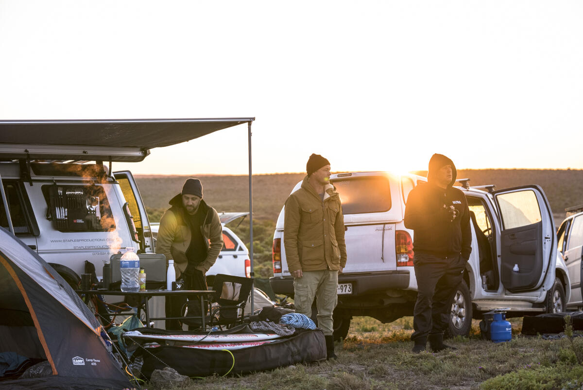 NAMAKWA CHALLENGE, HONDEKLIPBAAI, NORTHERN CAPE, SOUTH AFRICA - AUGUST 25: Camp life with Dale Staples and Ryan Payne on August 25th, 2021 Hondeklipbaai, Northern Cape, South Africa. (Photo by Alan van Gysen/World Surf League)
