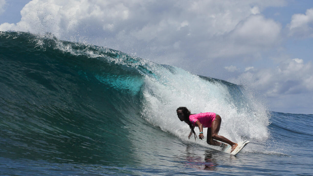 Surfing Cloud 9 in the Philippines