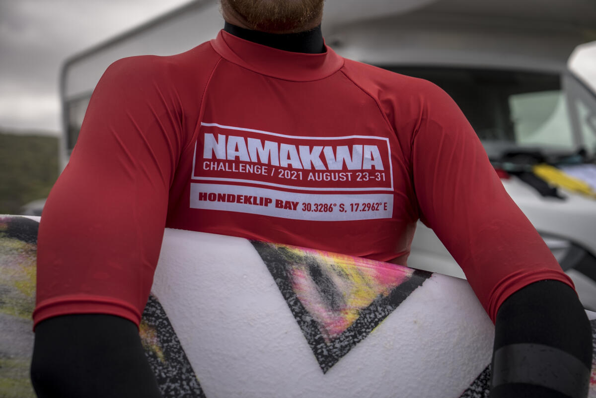 NAMAKWA CHALLENGE, HONDEKLIPBAAI, NORTHERN CAPE, SOUTH AFRICA - AUGUST 24: Event jersey on August 24th, 2021 Hondeklipbaai, Northern Cape, South Africa. (Photo by Alan van Gysen/World Surf League)