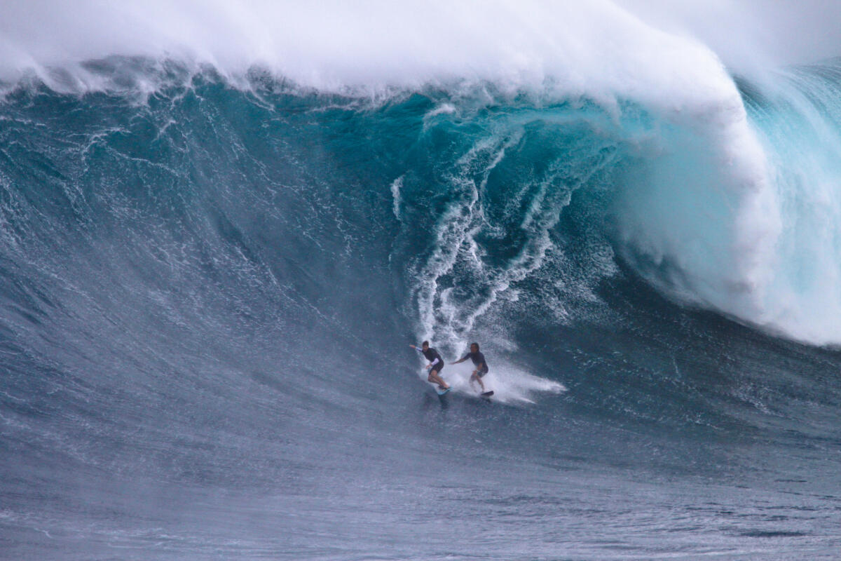 2020 XXL Biggest Wave Entry: Kai Lenny (with Nathan Florence) at Jaws 2