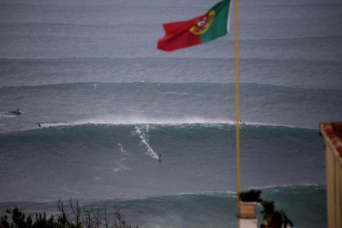 Andrew Cotton at Nazare (B) - 2016 TAG Heuer Biggest Wave