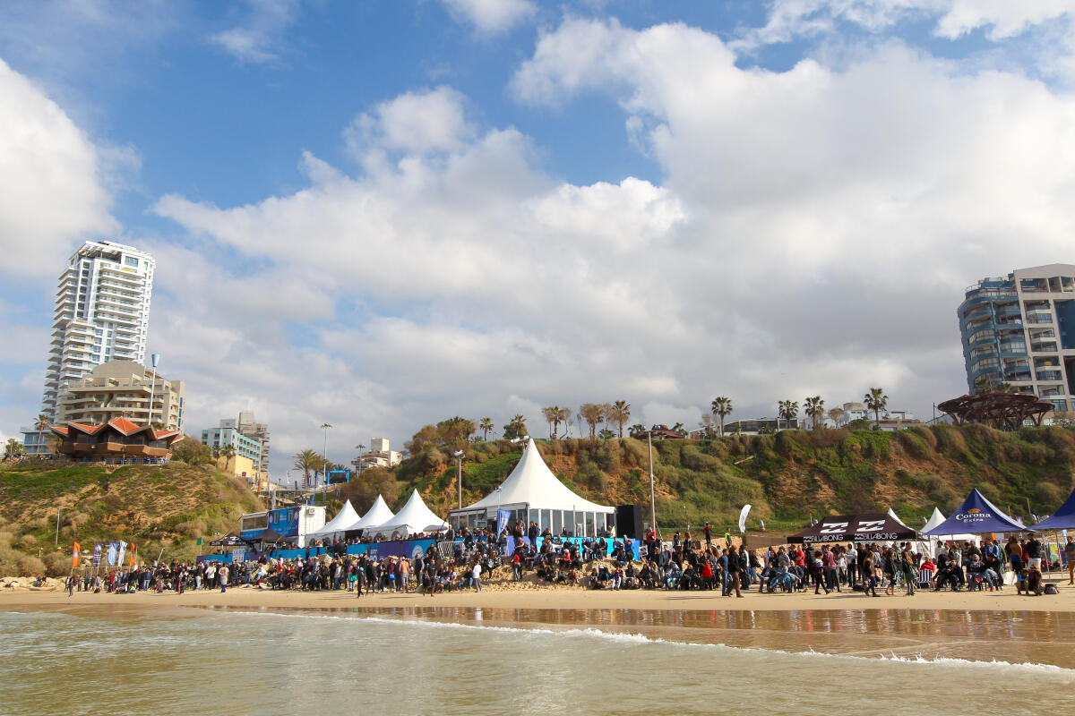 Beach Crowd in Netanya