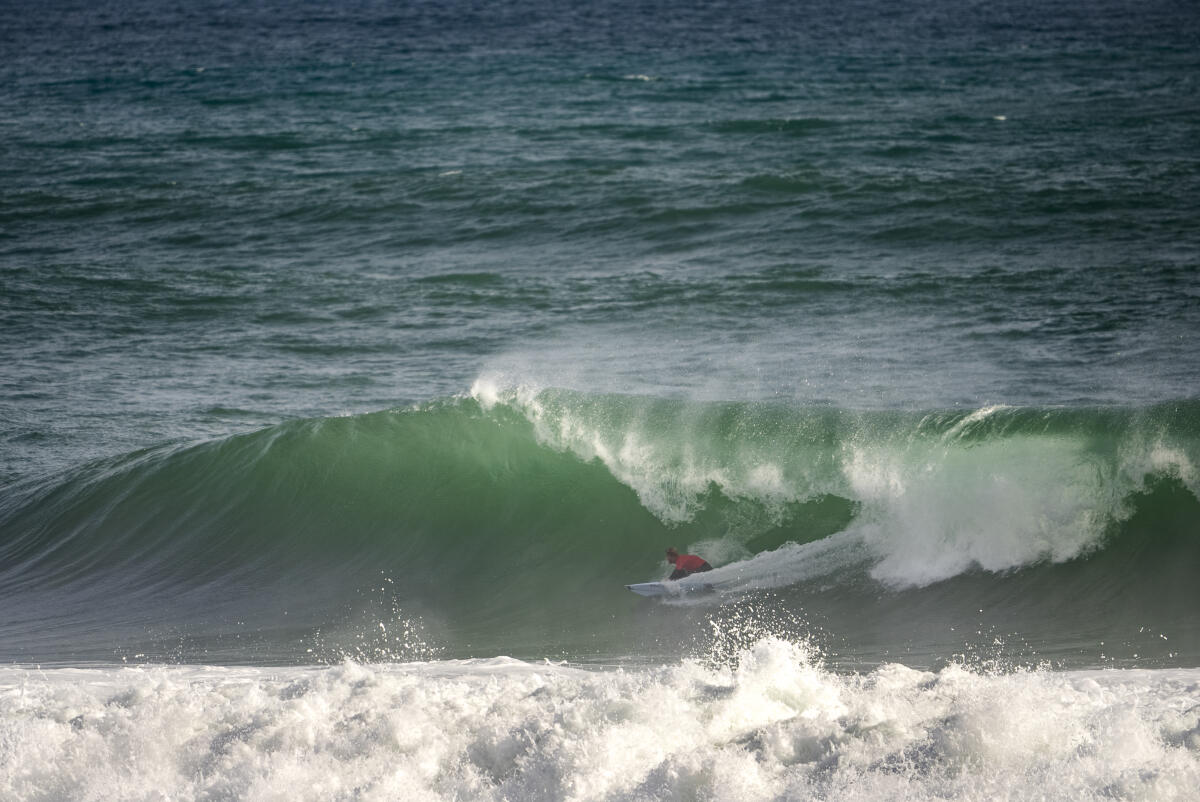NAMAKWA CHALLENGE, HONDEKLIPBAAI, NORTHERN CAPE, SOUTH AFRICA - AUGUST 29: Jordy Maree barrel Round 2 on August 29th, 2021 Hondeklipbaai, Northern Cape, South Africa. (Photo by Alan van Gysen/World Surf League)