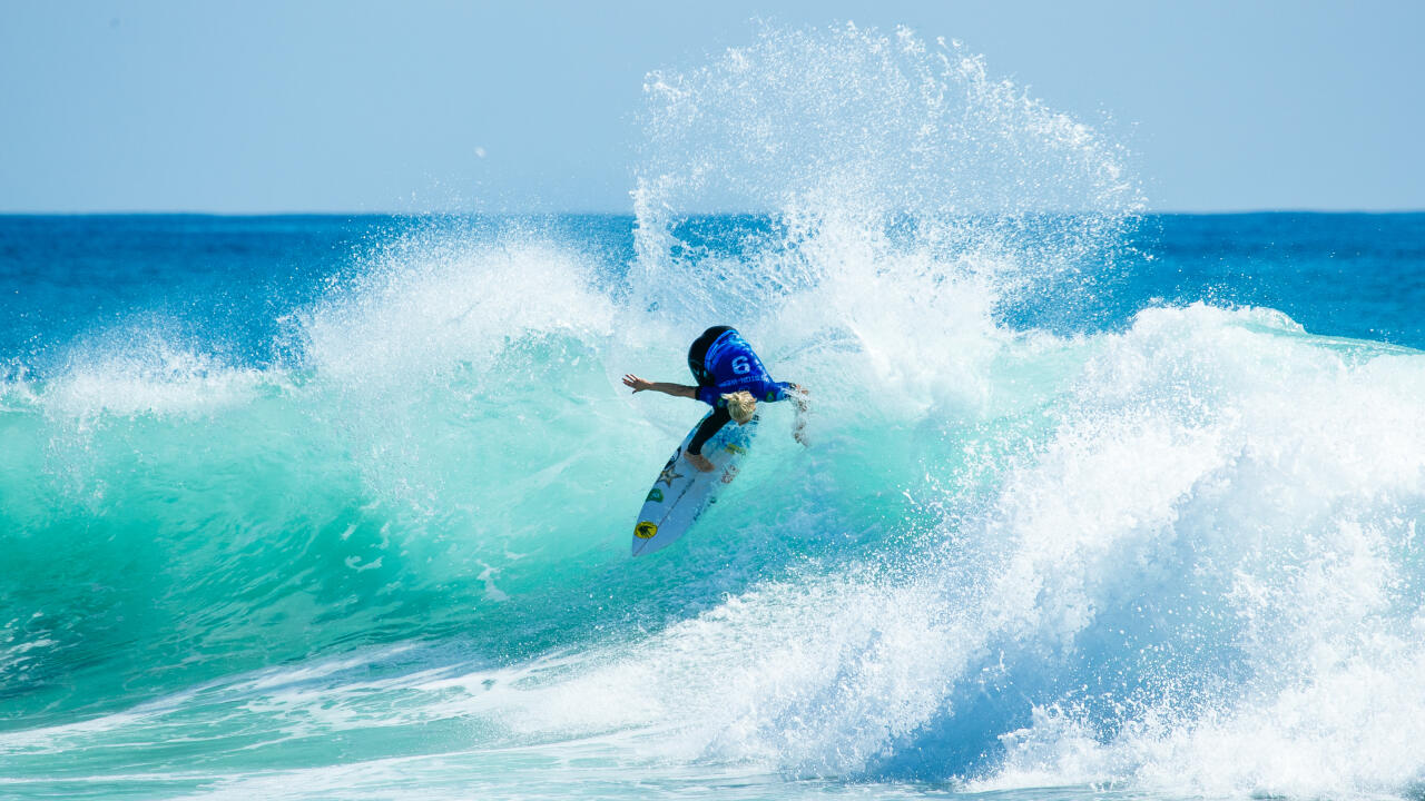 SAN CLEMENTE, CALIFORNIA, USA - SEPTEMBER 14: Tatiana Weston-Webb of Brazil surfing in the Title Match of the Rip Curl WSL Finals on September 14, 2021 at Lower Trestles, San Clemente, California. (Photo by Tony Heff/World Surf League)