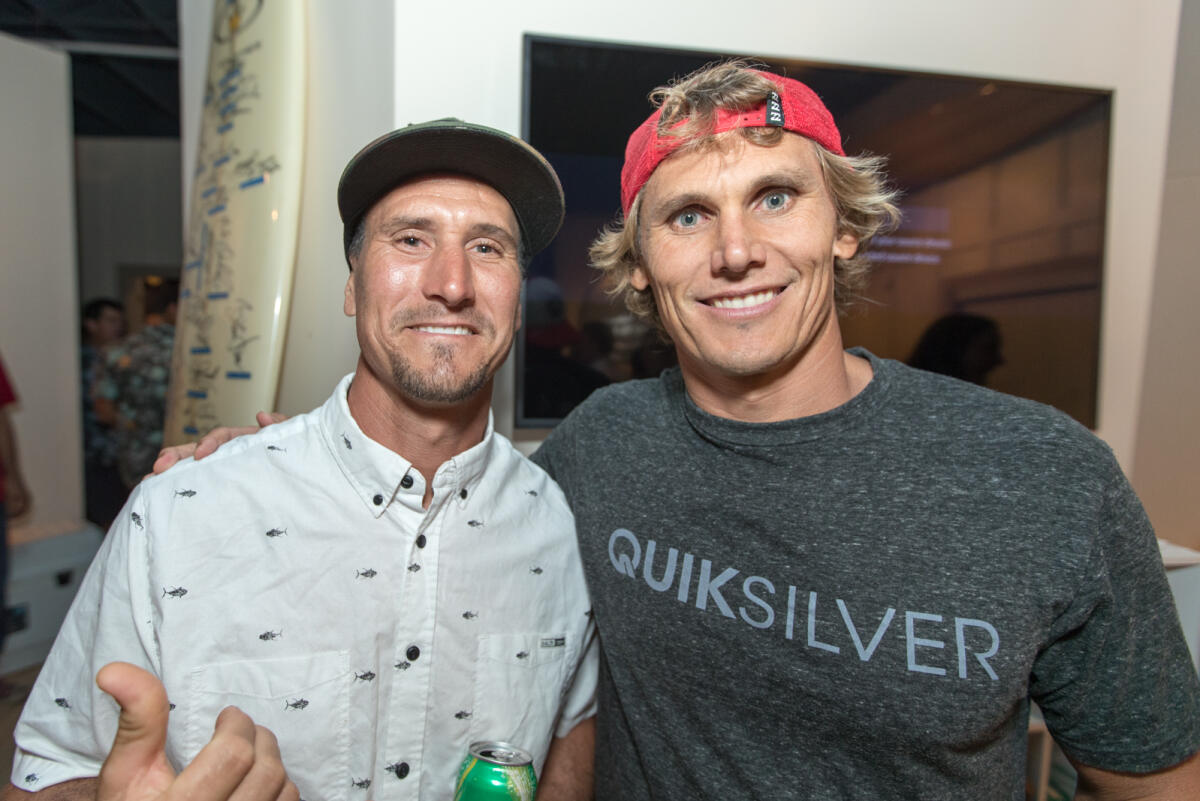 Aaron Gold and Jamie Mitchell at WSL Hawaii's annual benefit