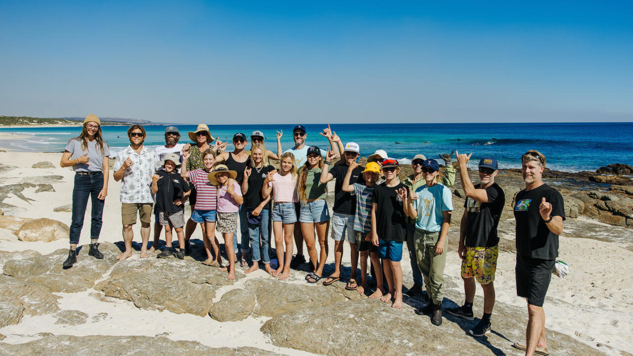 World Surf League teamed up with local conservation groups Nature Conservation Margaret River Region, Line in the Sand, and Great Southern Reef during the 2022 Margaret River Pro on a restoration project.