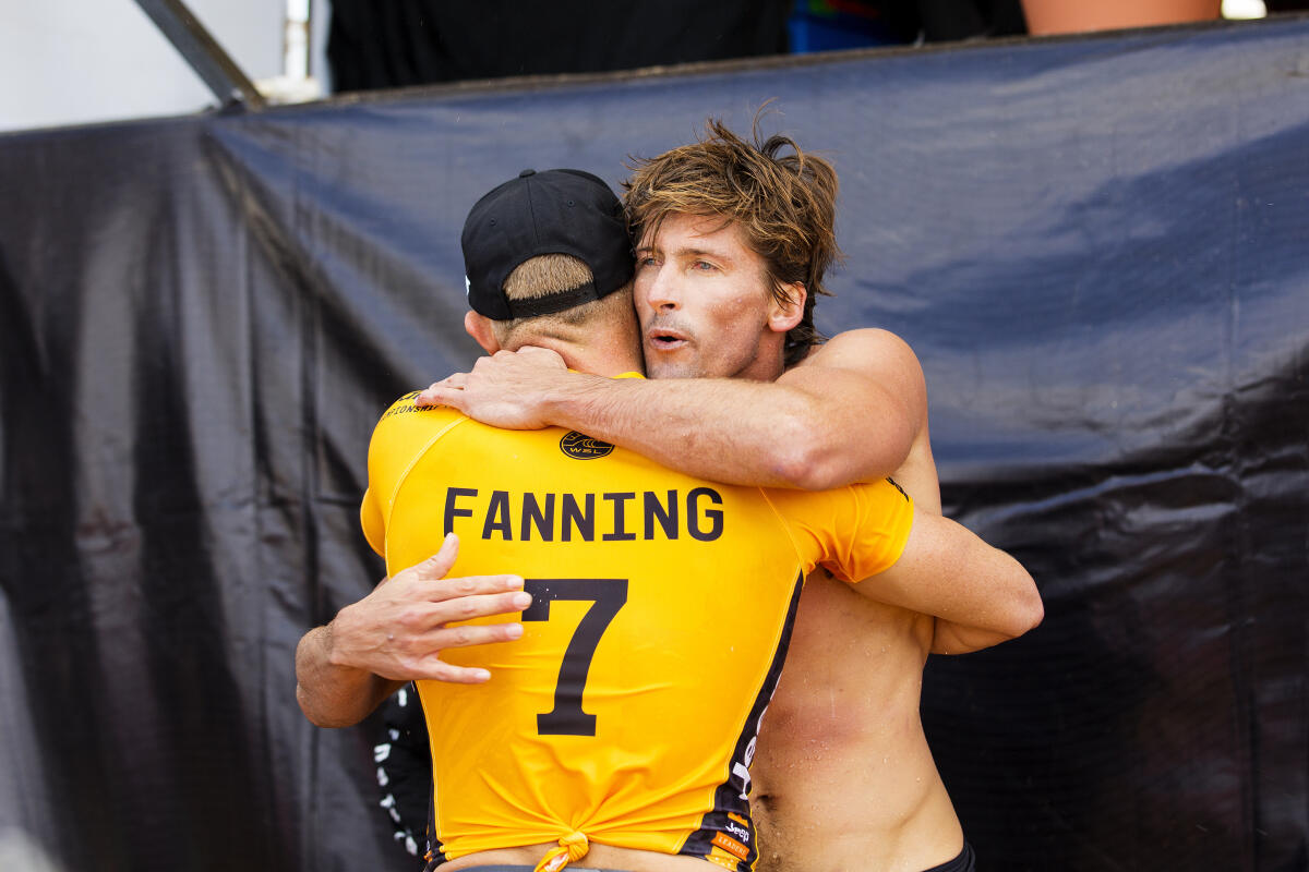 Mick Fanning and Bruce Irons