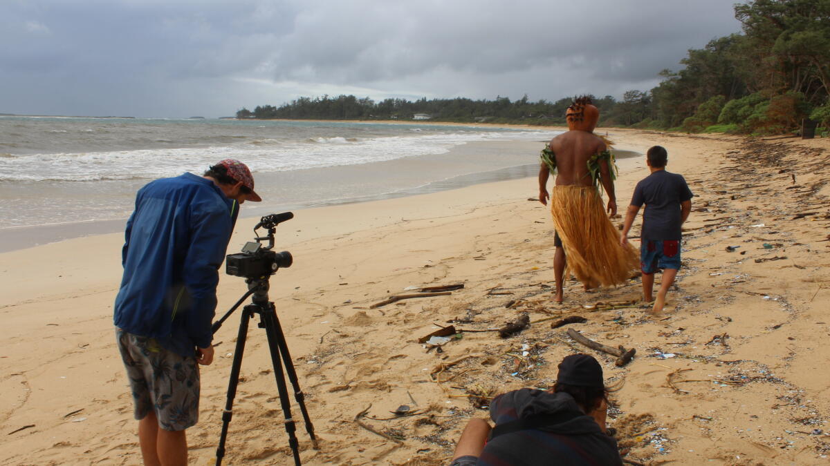Behind the scenes shooting for WSL Hawaii PSA