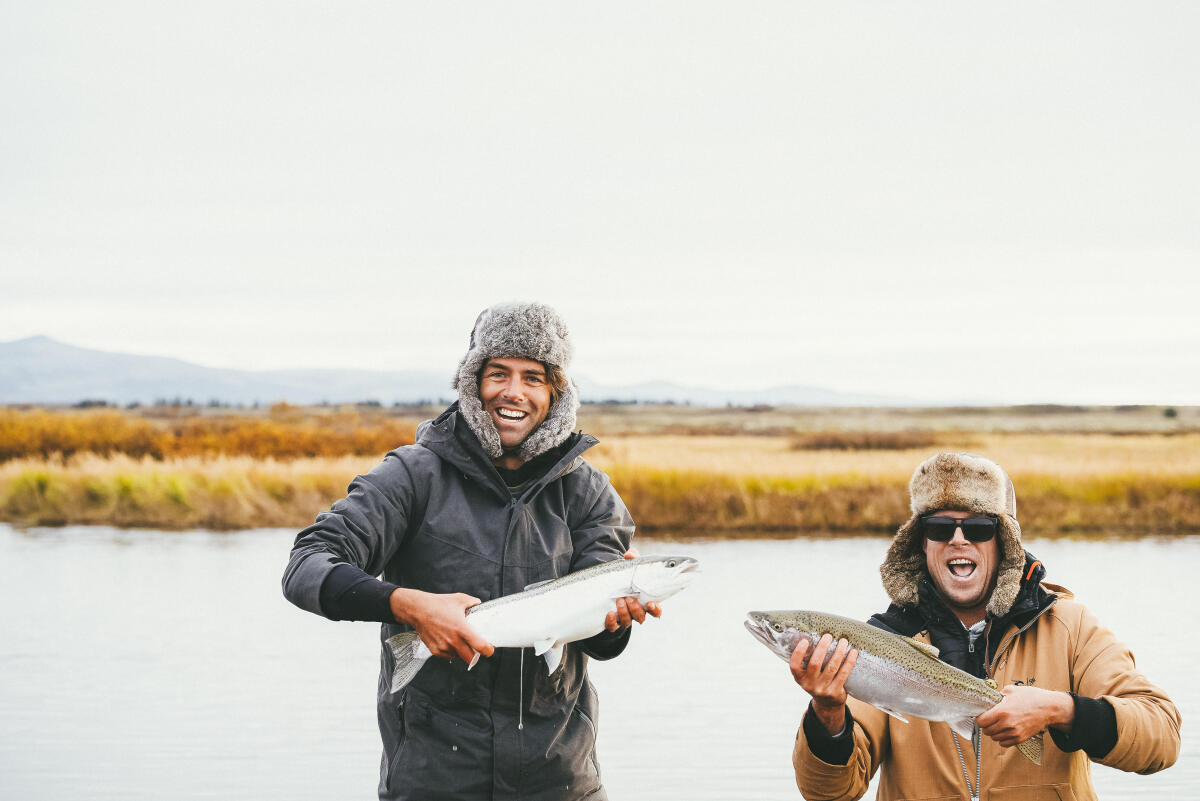 Mick Fanning and Ronnie Blakey in Alaska