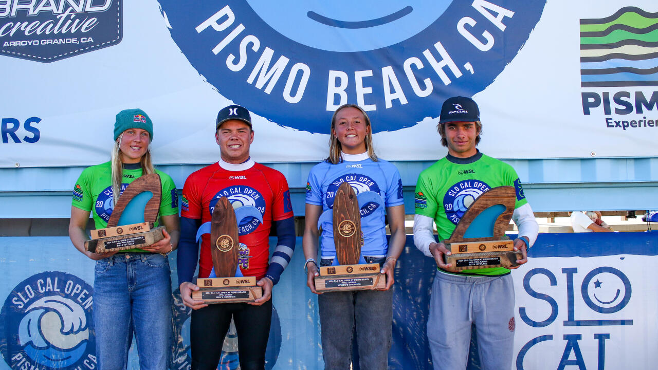 Four Victors Crowned at 2024 SLO CAL Open Pismo Beach presented by Surfing  For Hope