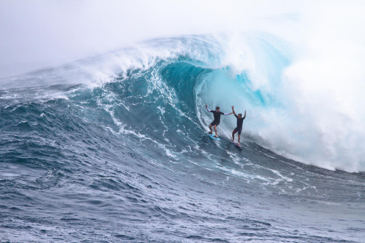 2020 XXL Biggest Wave Entry: Kai Lenny (with Nathan Florence) at Jaws 6