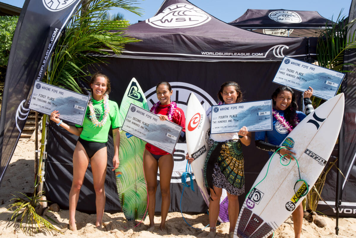 Wahine Pipe Pro finalists