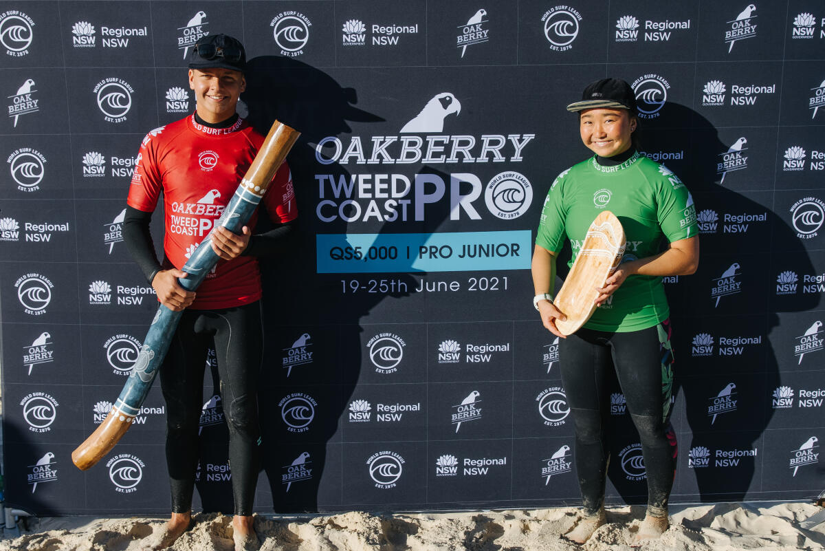 at the Oakberry Tweed Coast Pro Junior 2021 on June 20, 2021 in Tweed Heads New South Wales, Australia.