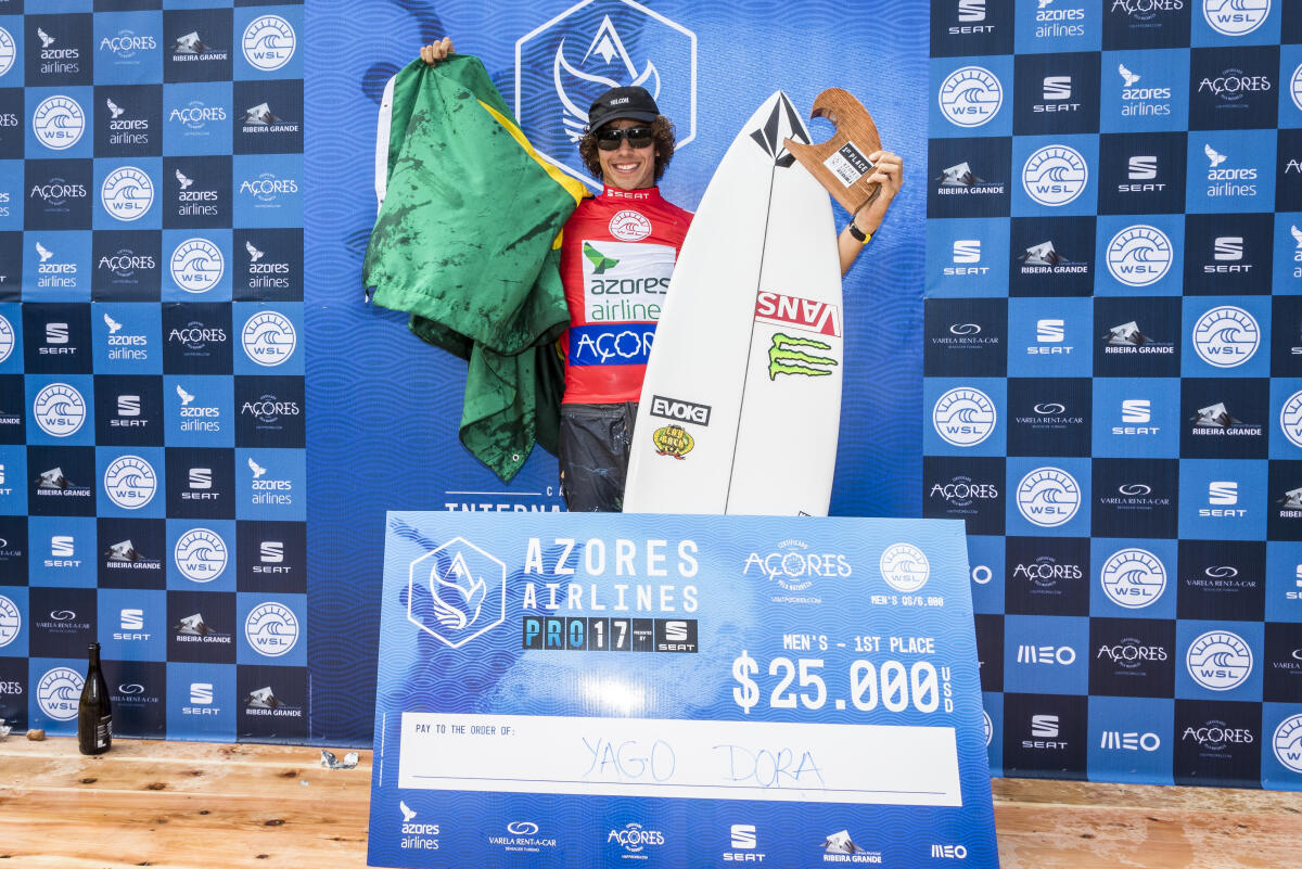 Yago Dora (BRA) winner of the Azores AirLInes PRo 2017