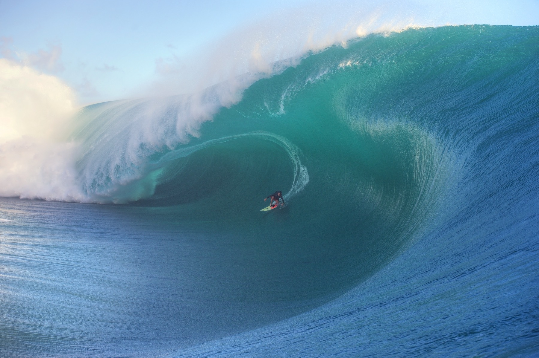 big barrels surfing