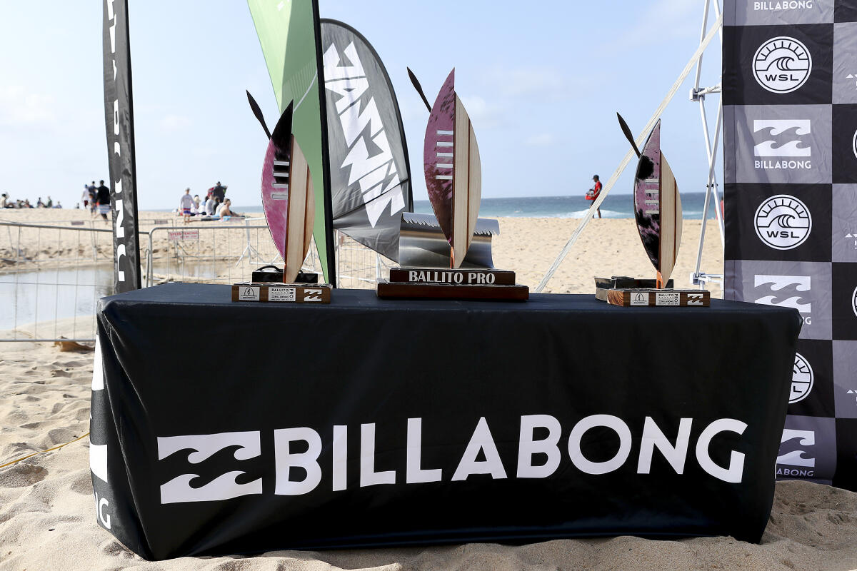 Trophies at the Women's Ballito Pro.