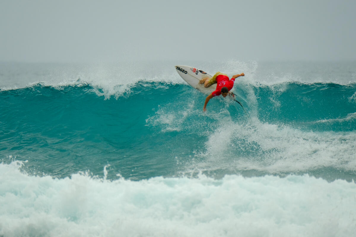 Yu Chia-Chi at the 2021 Taiwan Open of Surfing Specialty Event