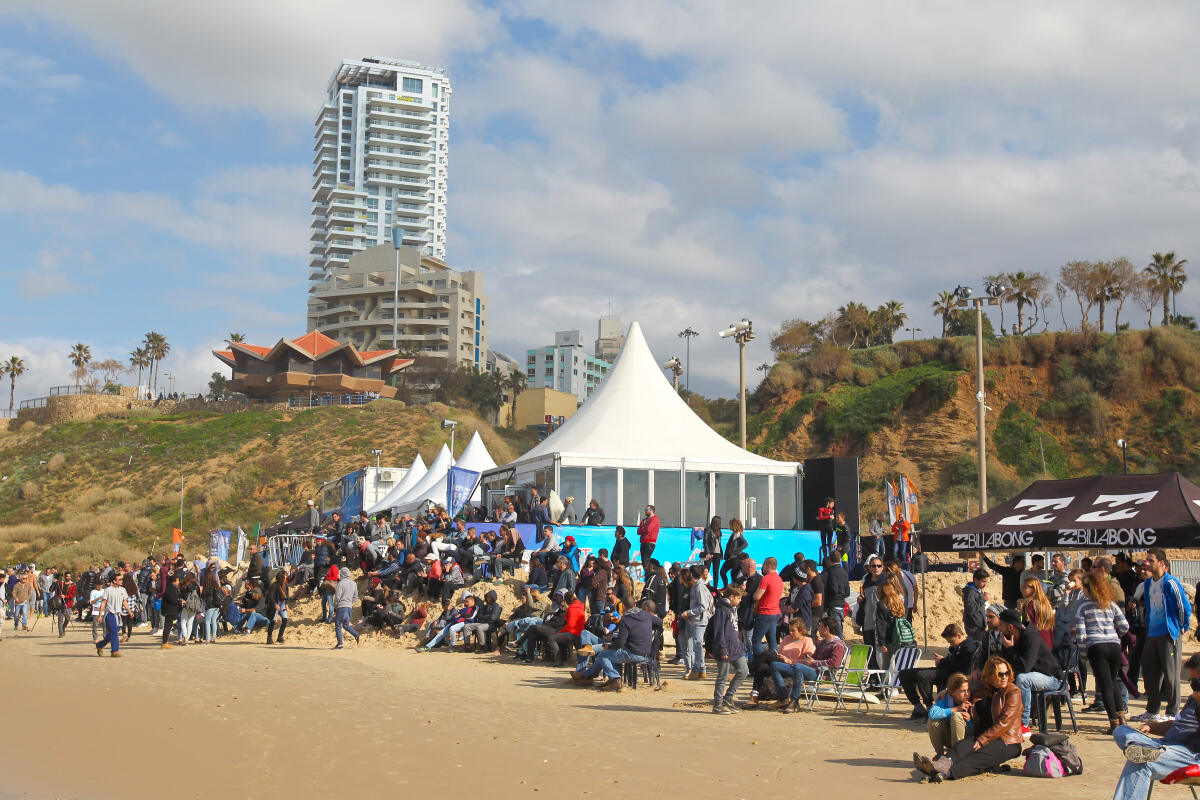 Beach Crowd in Netanya