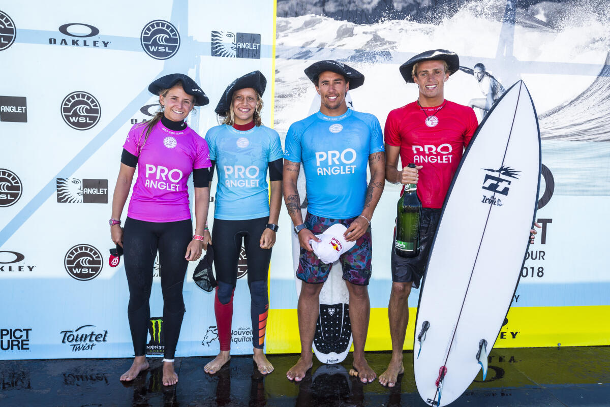Podium of the 2018 Pro Anglet pres. by Oakley