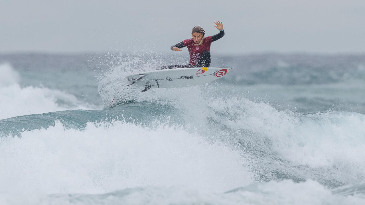 Molly Picklum at the Oakberry Tweed Coast Pro in Tweed Heads New South Wales, Australia.