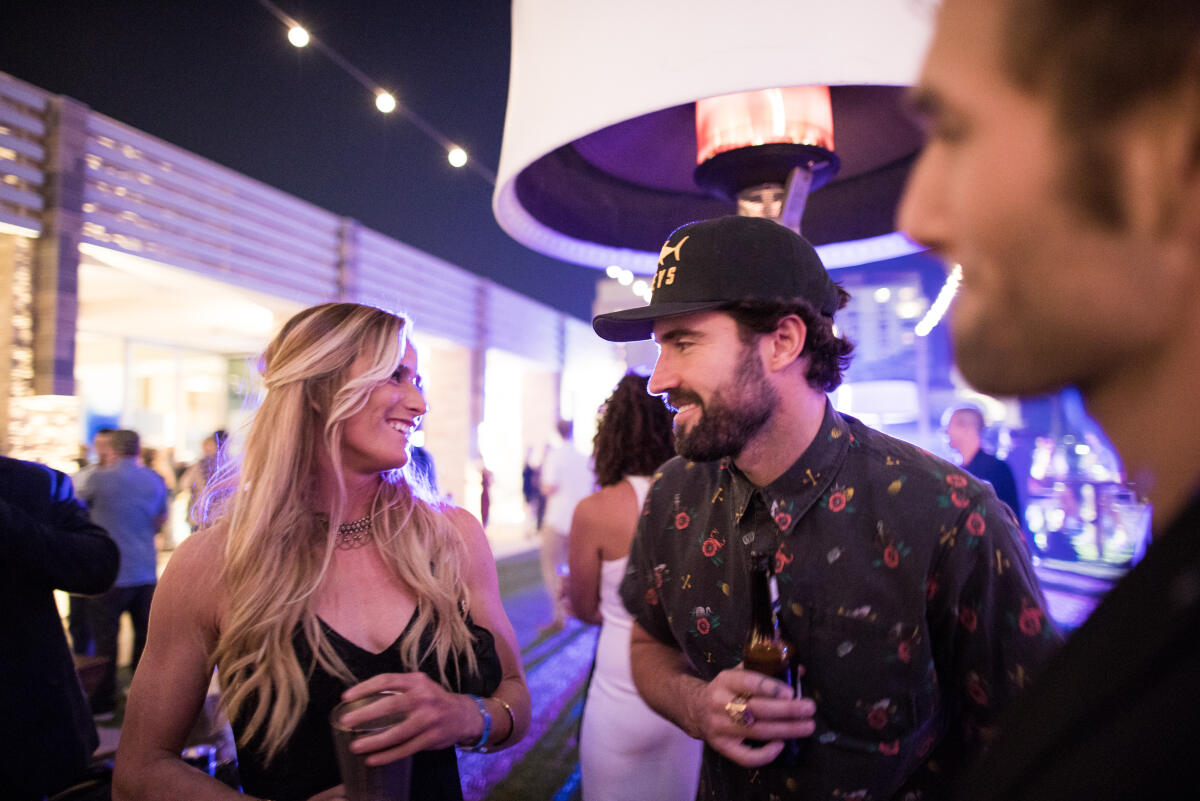 Courtney Conlogue and Brody Jenner at the Big Wave Awards 2017