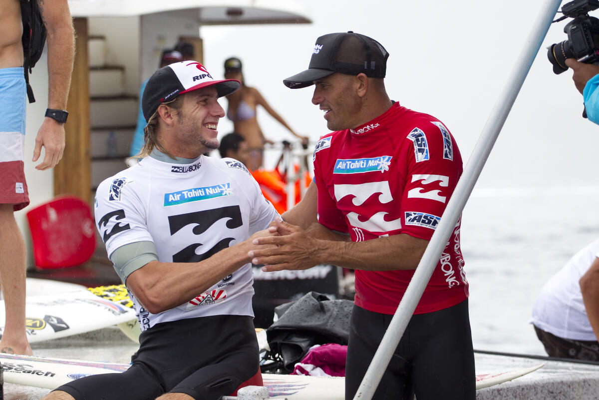 Kelly Slater and Owen Wright